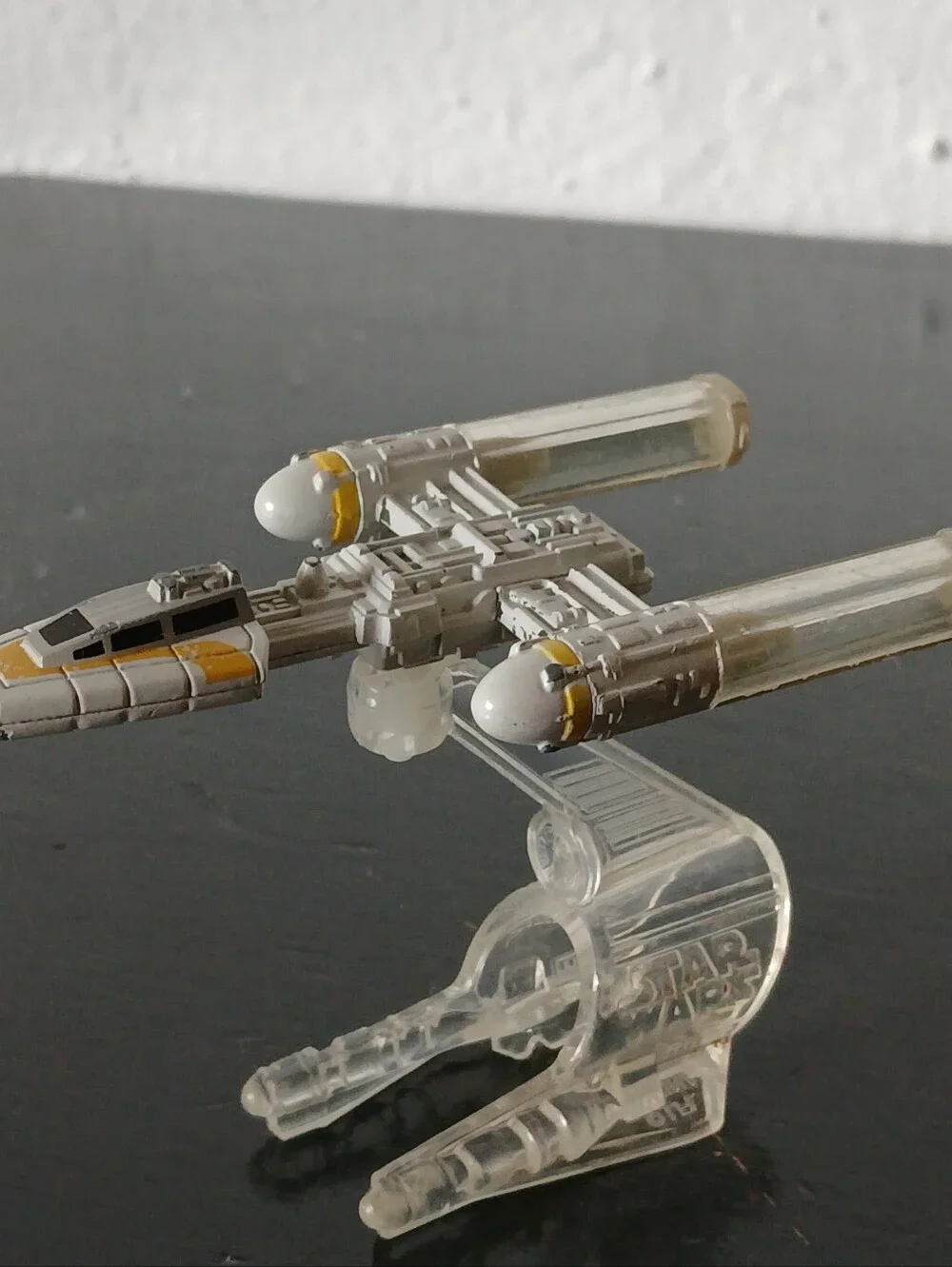 Hot Wheels Star Wars starships Millennium Falcon and a Y-Wing
